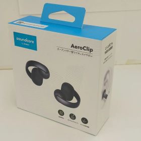 新品未使用!!Anker/アンカー soundcore/サウンドコア AeroClip/エアロクリップ ブラック A3388N11 オープンイヤー型ワイヤレスイヤホン 中古未開封品