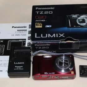 Panasonic LUMIX DMC-TZ20 レッド 動作品 純正充電器ほか