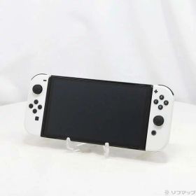 【中古】Nintendo(任天堂) Nintendo Switch 有機ELモデル Joy-Con(L)／(R) ホワイト 【344-ud】