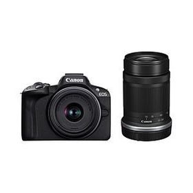 Canon(キヤノン) EOS R50・ダブルズームキット ミラーレス一眼カメラ ブラック ［ズームレンズ+ズームレンズ］ [振込不可][代引不可]