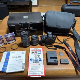 【長期保証付・おまけ多数】Canon EOS R50 ダブルズームキット