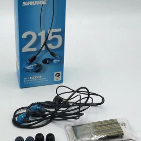 【中古 動作確認済】 SHURE シュア イヤホン 有線 SE215 SPE-A ブルー ノイズキャンセリング ゲーミング スペシャルエディション カナル型 音楽 ミュージック 音楽鑑賞 運動 ランニング 通勤 通学 耳 イヤー イヤホン 音質 没入感 集中 音 使いやすい ジムリラックス 小さい