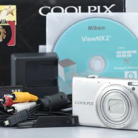 【中古】Nikon ニコン COOLPIX S6100 シャンパンシルバー コンパクトデジタルカメラ 元箱付き