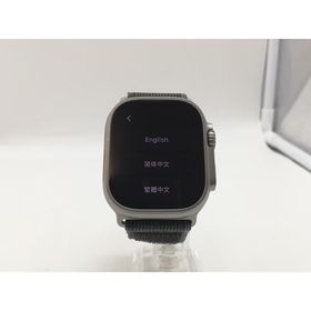 【中古】Apple Apple Watch Ultra2 49mm Cellular チタニウムケース/ブルー/ブラックトレイルループ(S/M) MRF53J/A【なんば】保証期間１ヶ月【ランクA】