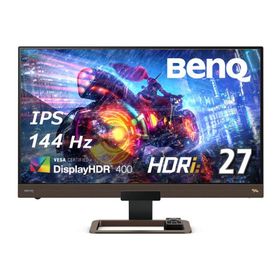 BenQ MOBIUZ EX2780Q ゲーミングモニター (27インチ/IPS/DisplayHDR400/WQHD/144Hz/5ms/リモコン/2.1chスピーカー/HDMI/DP/USB Type-C)