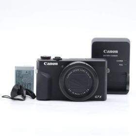 Canon PowerShot G7 X Mark III ブラック｜1.0型センサー 高画質コンデジ｜4K動画・ライブ配信対応 Vlog撮影向け キヤノン【中古】