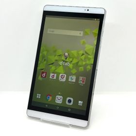 HUAWEI dtab Compact d-02H docomo SIMロック解除済み 16GB シルバー 8 インチ 白ロム タブレット本体 送料無料 中古 S866