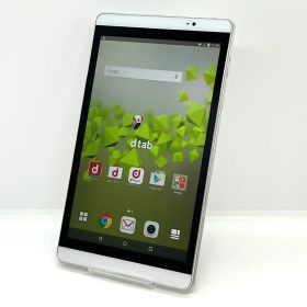 【良品】HUAWEI dtab Compact d-02H docomo SIMロック解除済み 16GB シルバー 8インチ 白ロム タブレット本体 送料無料 中古 S870