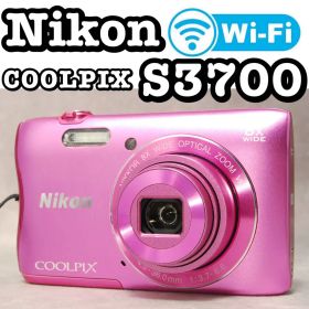 Nikon COOLPIX S3700 ❤️動作確認済 スマホ転送 ピンク ニコン