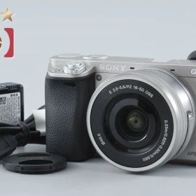 【中古】SONY ソニー α6000 ILCE-6000 ホワイト パワーズームレンズキット シャッター回数僅少 海外版