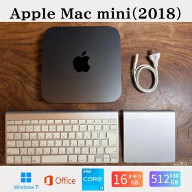 ［美品］Apple Mac mini（2018）/ Core i3 3.6GHz / メモリ16GB / SSD512GB / Windows11 / Office2024 / CJ962-1