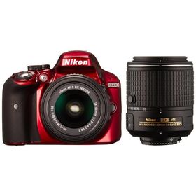 【中古】Nikon デジタル一眼レフカメラ D3300 ダブルズームキット2 レッド