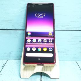 au Xperia5 SOV41 レッド 本体 白ロム SIMロック解除済み SIMフリー 455133