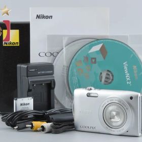 【中古】Nikon ニコン COOLPIX S3300 クリスタルシルバー コンパクトデジタルカメラ 元箱付き