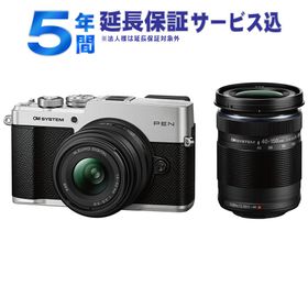 【5年間延長保証込】OM SYSTEM オーエムシステム PEN ダブルズームキット SLV シルバー ミラーレス一眼カメラ