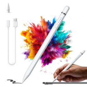 UGREEN タッチペン iPad用ペンシル ペンシル代用ペン 2018年～2026年iPad対応 Type-C急速充電 LED電量表示 傾き検知 パームリジェクション 二重磁気吸着 超高感度 極細 軽量 学生 子供 筆記 絵を描く デザイン用 ドローイング用