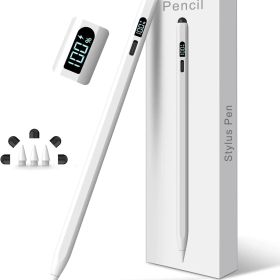 Styluslink iPad ペン LED電量表示 Apple Pencil 代替 タッチペン 超高感度 極細 アップルペンシル Type-C急速充電 超高精度 ipad ペンシル 傾き感知 パームリジェクション 磁気吸着 2018～2025年 iPad P