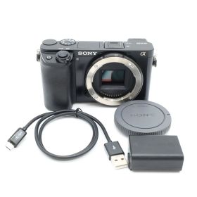 シャッター回数55,376回！SONY α6100 ボディ ブラック ILCE-6100 デジカメ 動作確認済み ソニー ミラーレス一眼 #A12001
