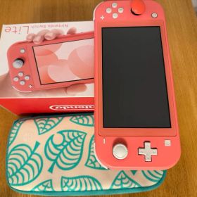 Nintendo Switch Lite 本体 コーラル どうぶつの森ケース付き
