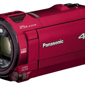【中古】パナソニック 4K ビデオカメラ VX992M 64GB 光学20倍ズーム アーバンレッド HC-VX992M-R