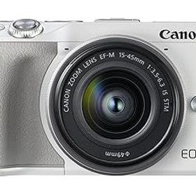 【中古】(良い)Canon ミラーレス一眼カメラ EOS M3 レンズキット(ホワイト) EF-M15-45mm F3.5-6.3 IS STM 付属 EOSM3WH-1545ISSTMLK