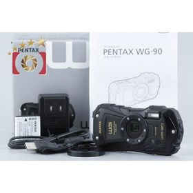【中古】RICOH リコー PENTAX ペンタックス WG-90 ブラック 防水アクションカメラ シャッター回数僅少 元箱付き