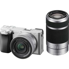 ソニー SONY ミラーレス一眼カメラ α6400 ダブルズームレンズキット シルバー ILCE-6400X-S