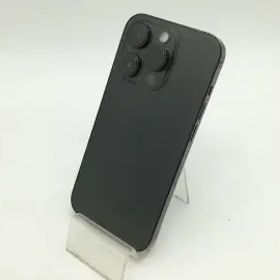 【中古】Apple SoftBank 【SIMフリー】 iPhone 14 Pro 128GB スペースブラック MPXU3J/A【OSU301】保証期間１ヶ月【ランクB】