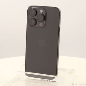 (中古)Apple iPhone14 Pro 128GB スペースブラック MPXU3J/A SIMフリー(377-ud)