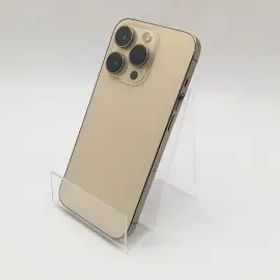 【中古】Apple au 【SIMフリー】 iPhone 14 Pro 128GB ゴールド MQ073J/A【柏】保証期間１ヶ月【ランクC】