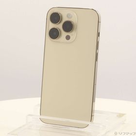 (中古)Apple iPhone14 Pro 128GB ゴールド MQ073J/A SIMフリー(276-ud)