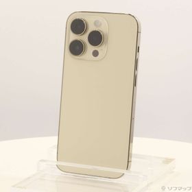 (中古)Apple iPhone14 Pro 128GB ゴールド MQ073J/A SIMフリー(305-ud)