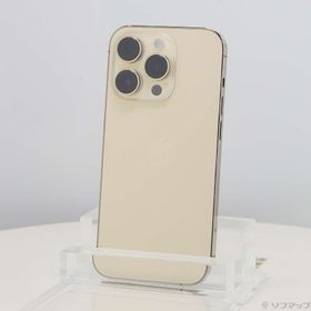 (中古)Apple iPhone14 Pro 128GB ゴールド MQ073J/A SIMフリー(297-ud)