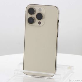 (中古)Apple iPhone14 Pro 128GB ゴールド MQ073J/A SIMフリー(295-ud)