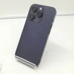 【中古】Apple docomo 【SIMフリー】 iPhone 14 Pro 128GB ディープパープル MQ0F3J/A【札幌】保証期間１ヶ月【ランクB】