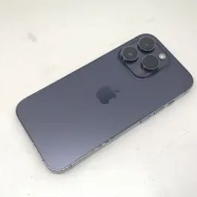 【中古】Apple SoftBank 【SIMフリー】 iPhone 14 Pro 128GB ディープパープル MQ0F3J/A【宇田川】保証期間１ヶ月【ランクB】