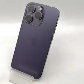 【中古】Apple 国内版 【SIMフリー】 iPhone 14 Pro 128GB ディープパープル MQ0F3J/A【浜松駅前】保証期間１ヶ月【ランクC】