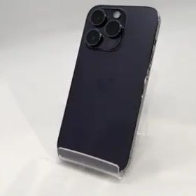 【中古】Apple docomo 【SIMフリー】 iPhone 14 Pro 128GB ディープパープル MQ0F3J/A【浜松駅前】保証期間１ヶ月【ランクC】