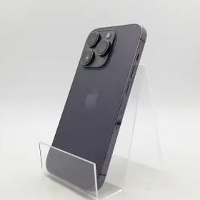 【中古】Apple docomo 【SIMフリー】 iPhone 14 Pro 128GB ディープパープル MQ0F3J/A【柏】保証期間１ヶ月【ランクB】