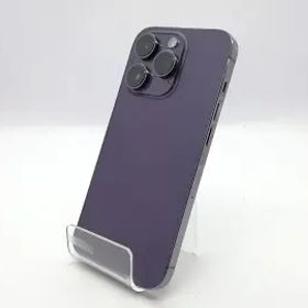 【中古】Apple au 【SIMフリー】 iPhone 14 Pro 128GB ディープパープル MQ0F3J/A【立川フロム中武】保証期間１ヶ月【ランクB】
