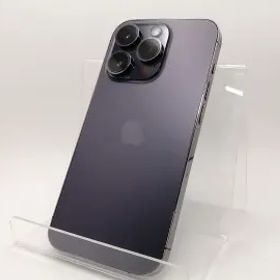 【中古】【赤ロム保証あり】Apple SoftBank 【SIMフリー】 iPhone 14 Pro 128GB ディープパープル MQ0F3J/A【川崎駅前】保証期間１ヶ月【