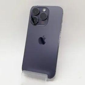 【中古】Apple 国内版 【SIMフリー】 iPhone 14 Pro 128GB ディープパープル MQ0F3J/A【府中ル・シーニュ】保証期間１ヶ月【ランクB】