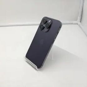 【中古】Apple SoftBank 【SIMフリー】 iPhone 14 Pro 128GB ディープパープル MQ0F3J/A【札幌】保証期間１ヶ月【ランクC】