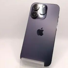 【中古】Apple docomo 【SIMフリー】 iPhone 14 Pro 128GB ディープパープル MQ0F3J/A【大須アメ横】保証期間１ヶ月【ランクC】