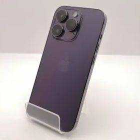 【中古】Apple 国内版 【SIMフリー】 iPhone 14 Pro 256GB ディープパープル MQ1E3J/A【新宿東口】保証期間１ヶ月【ランクC】