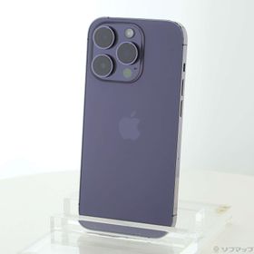 (中古)Apple iPhone14 Pro 256GB ディープパープル MQ1E3J/A SIMフリー(276-ud)