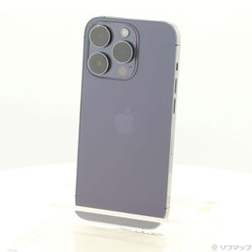 (中古)Apple iPhone14 Pro 256GB ディープパープル MQ1E3J/A SIMフリー(377-ud)