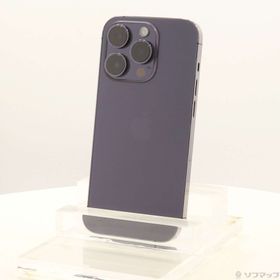 (中古)Apple iPhone14 Pro 256GB ディープパープル MQ1E3J/A SIMフリー(276-ud)
