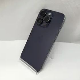 【中古】Apple docomo 【SIMフリー】 iPhone 14 Pro 256GB ディープパープル MQ1E3J/A【札幌】保証期間１ヶ月【ランクC】