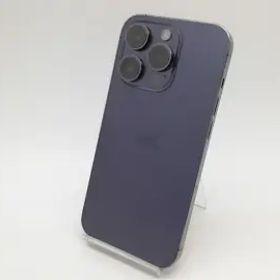 【中古】Apple au 【SIMフリー】 iPhone 14 Pro 256GB ディープパープル MQ1E3J/A【なんば】保証期間１ヶ月【ランクC】